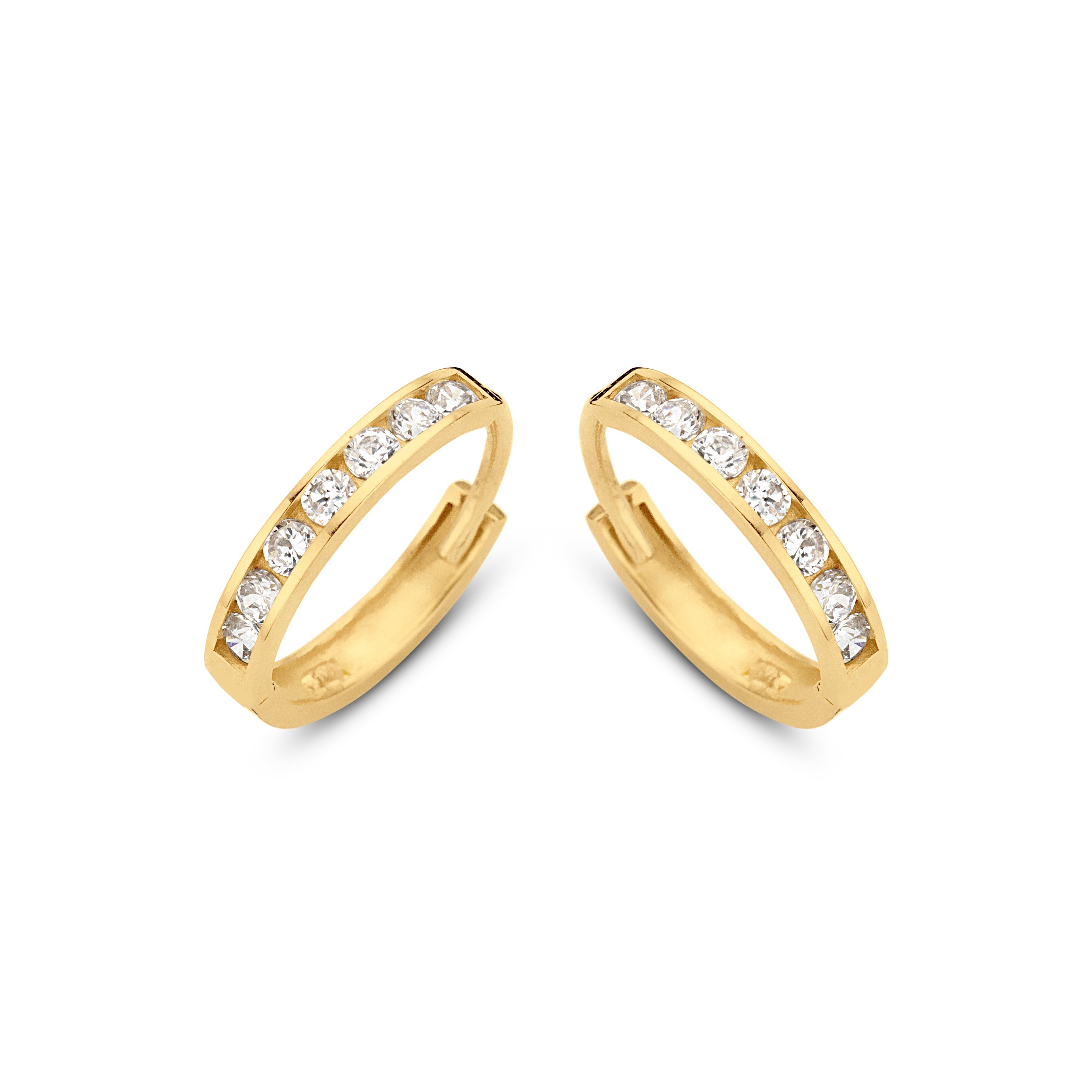 14K gouden Lyra-oorbellen