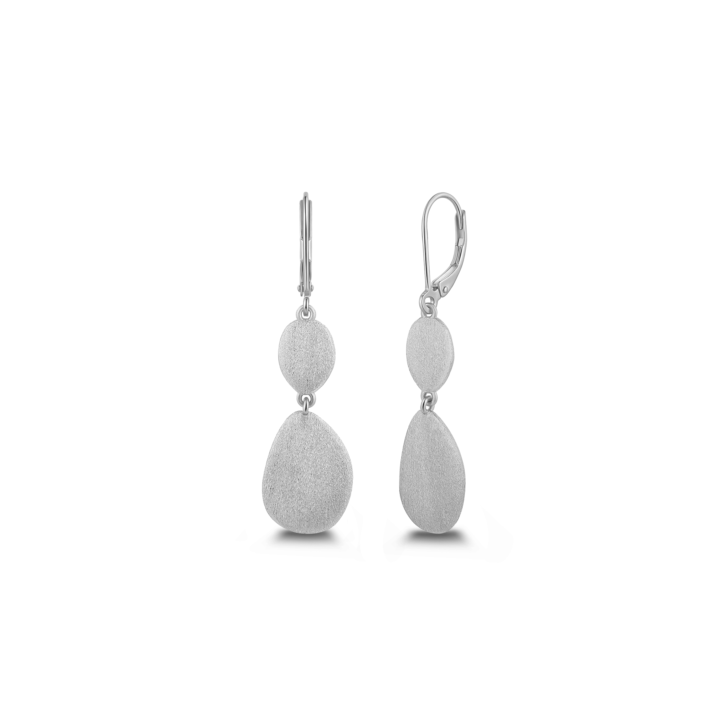 Boucles d'oreilles en argent sterling 925 pour femme – Flux organique