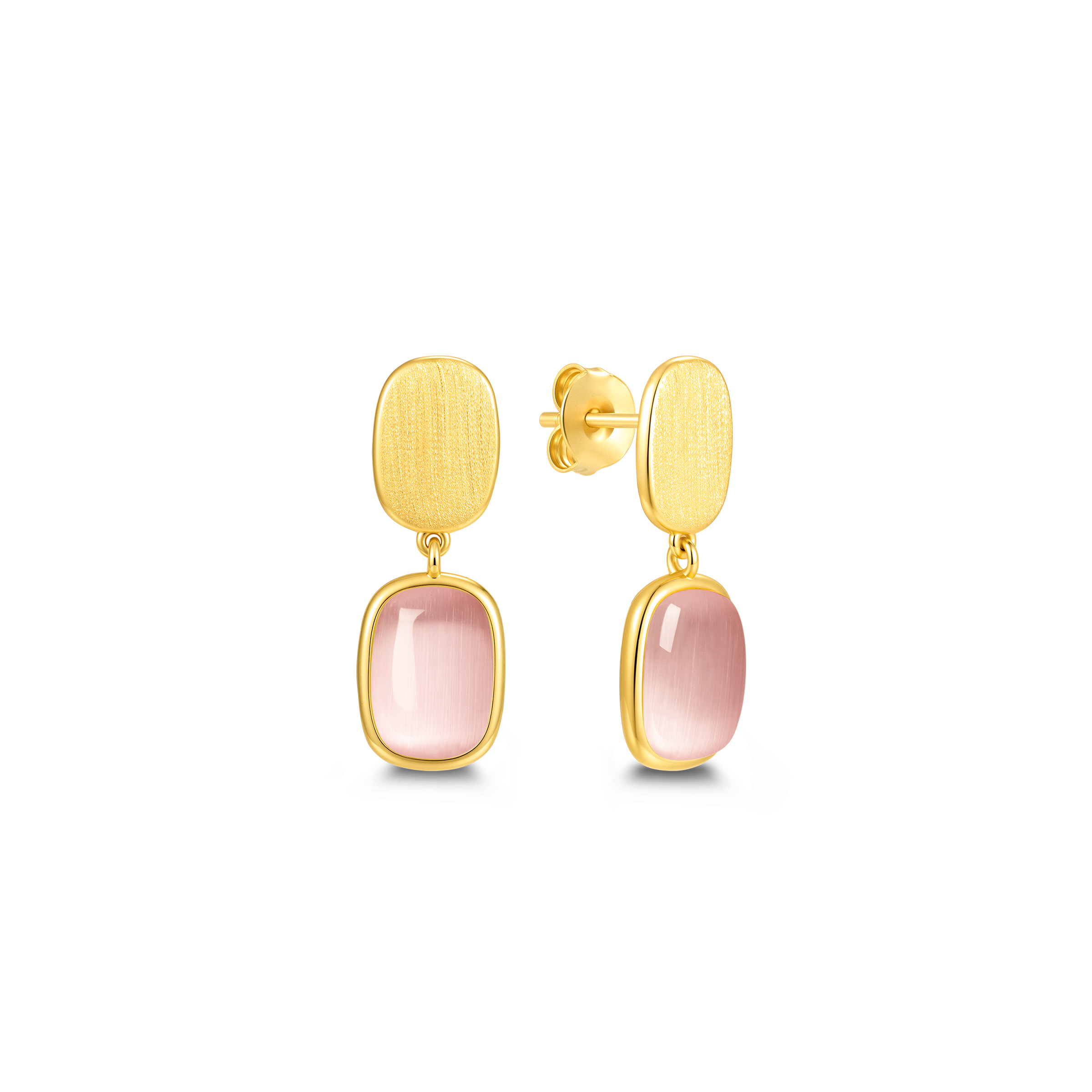Boucles d'oreilles en argent sterling 925 pour femme – Blush Essence Petite