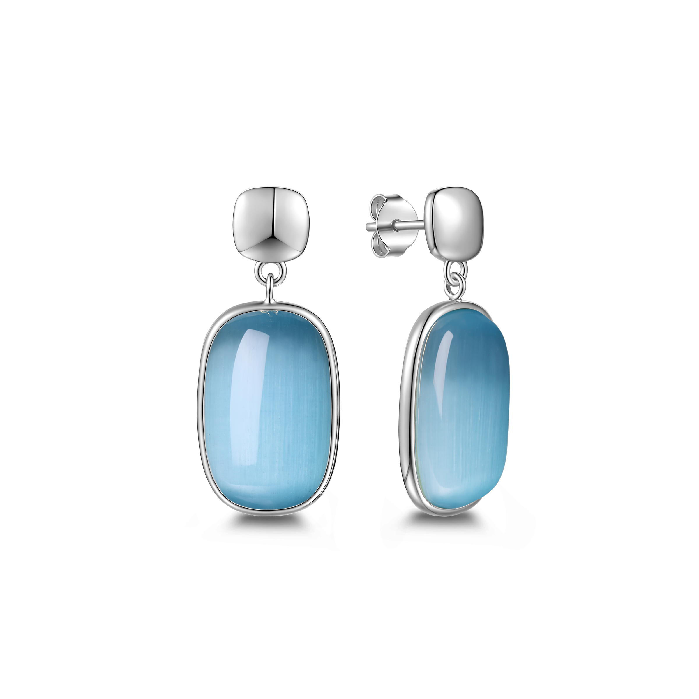 925 Sterling Zilveren Oorbellen voor Dames – Blush Essence statement