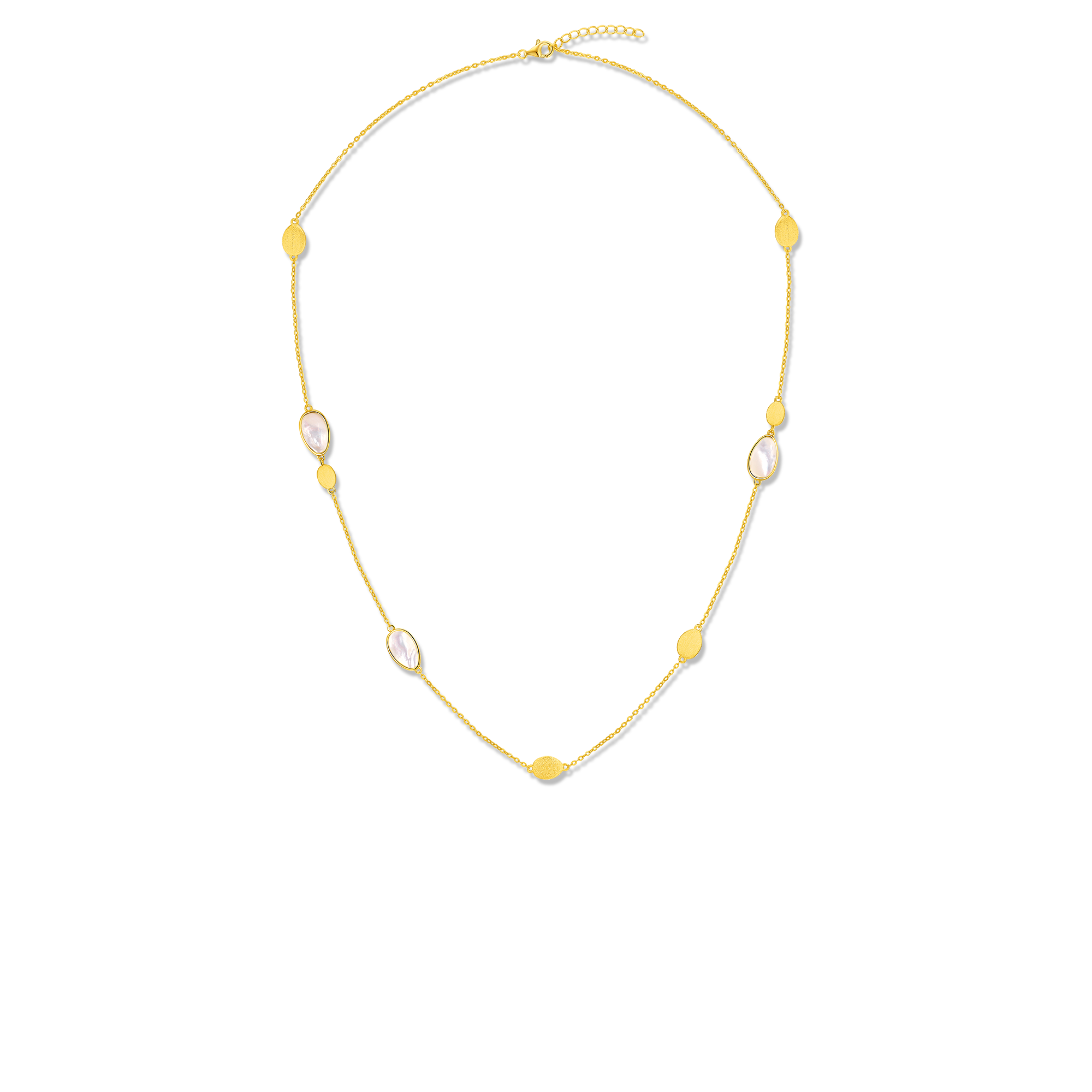 Collier en argent sterling 925 pour femme – Flux organique