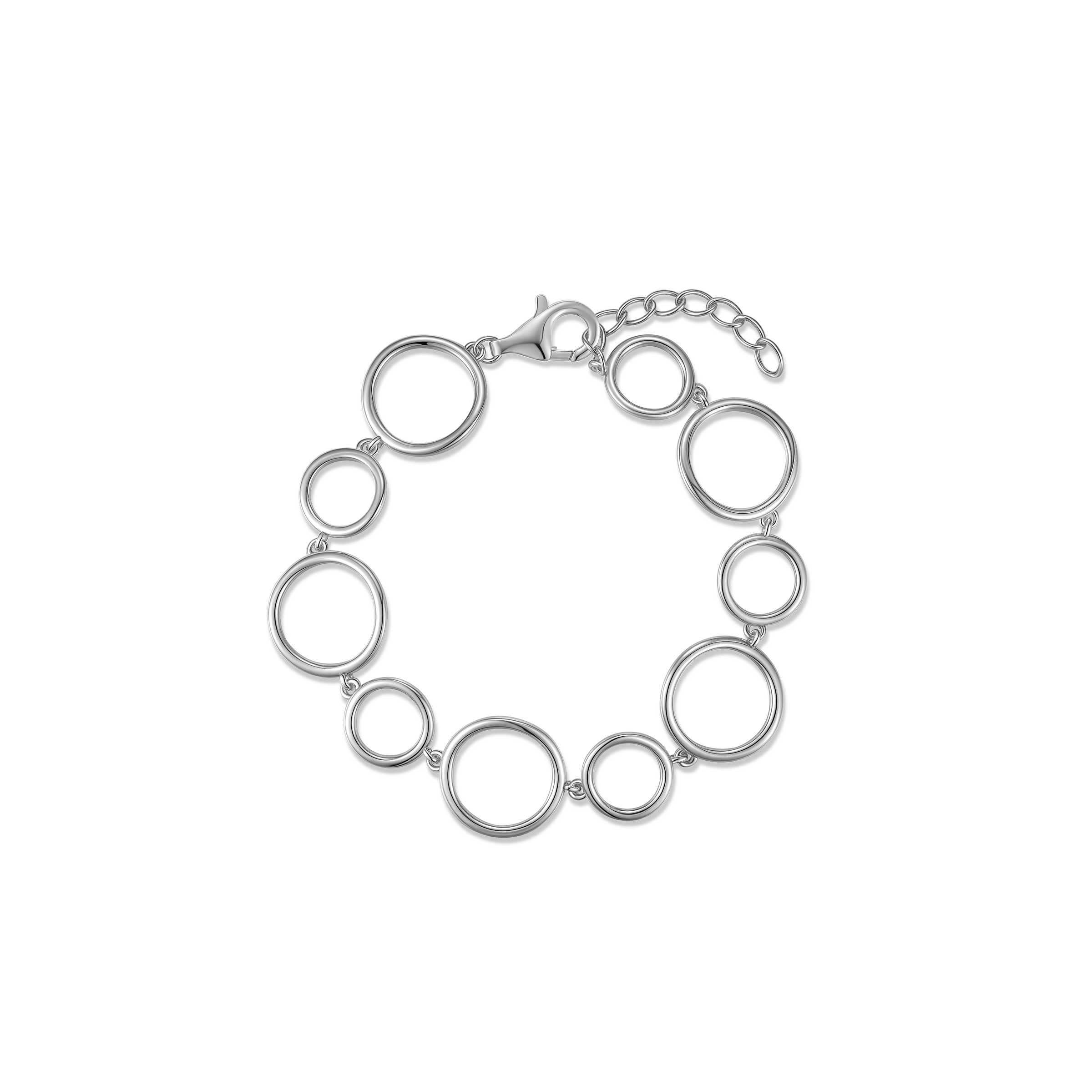 Bracelet en argent sterling 925 pour femme – Harmonie circulaire