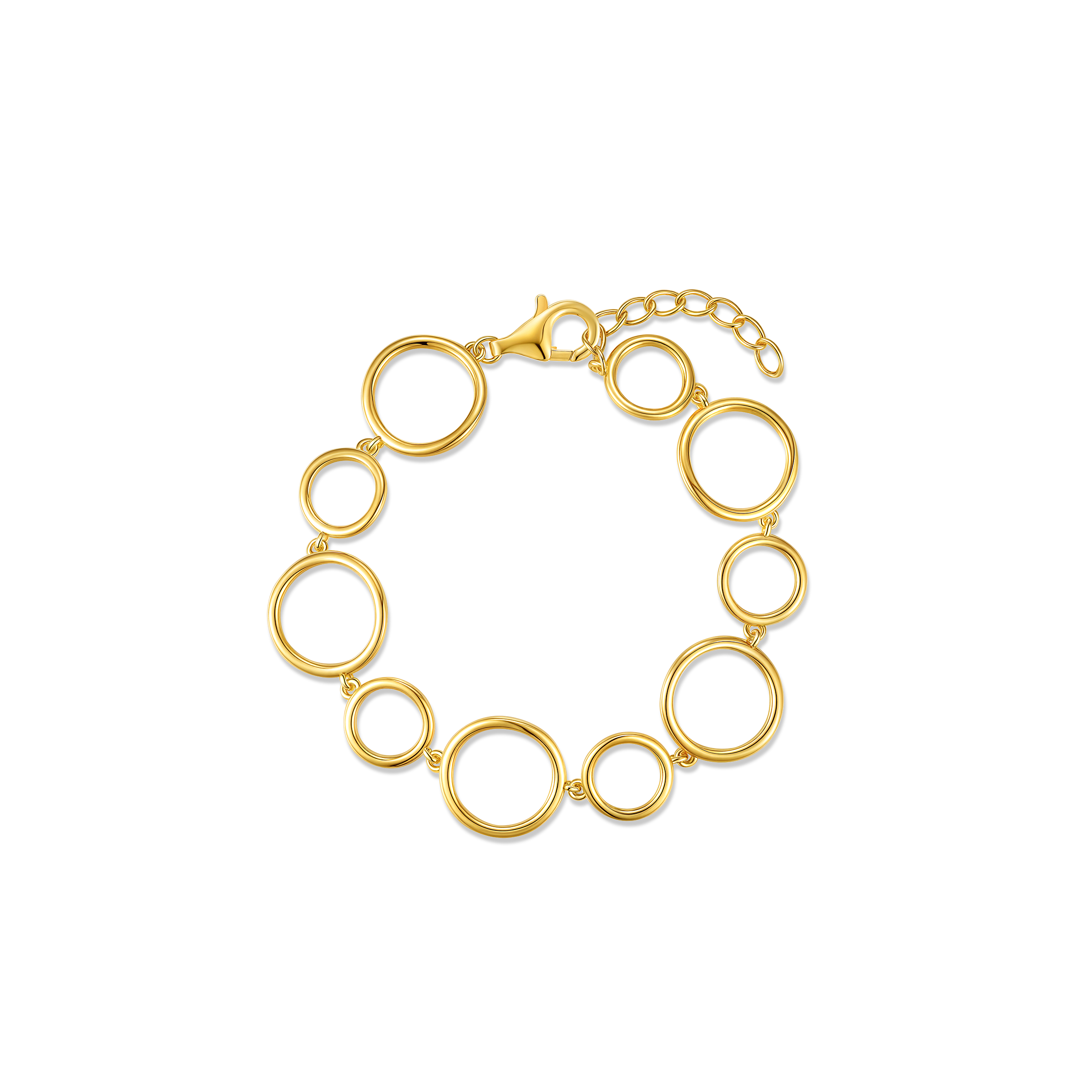 Bracelet en argent sterling 925 pour femme – Harmonie circulaire