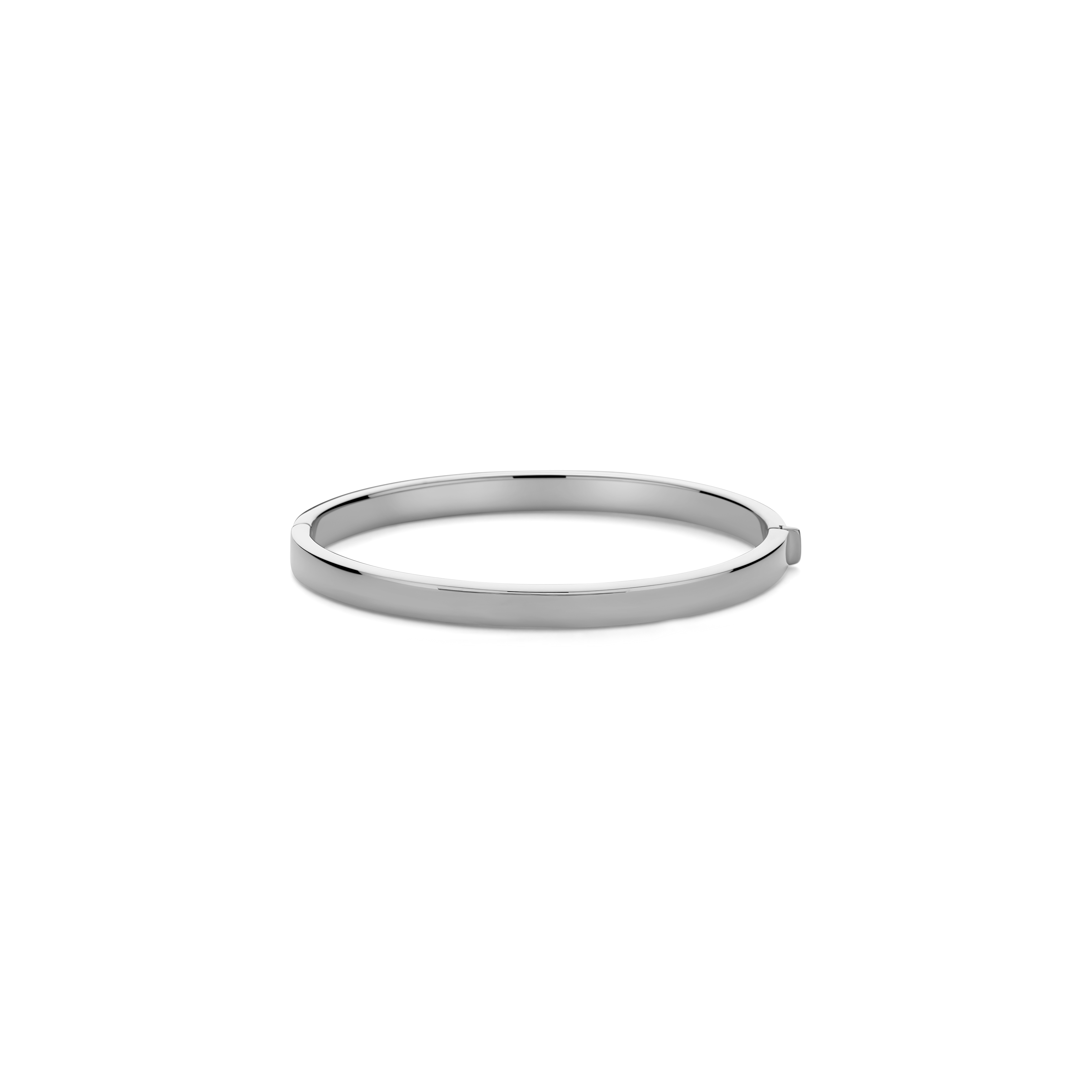 Bracelet jonc Eternals en argent sterling 925, tube plat rond de 5 mm, pour femme