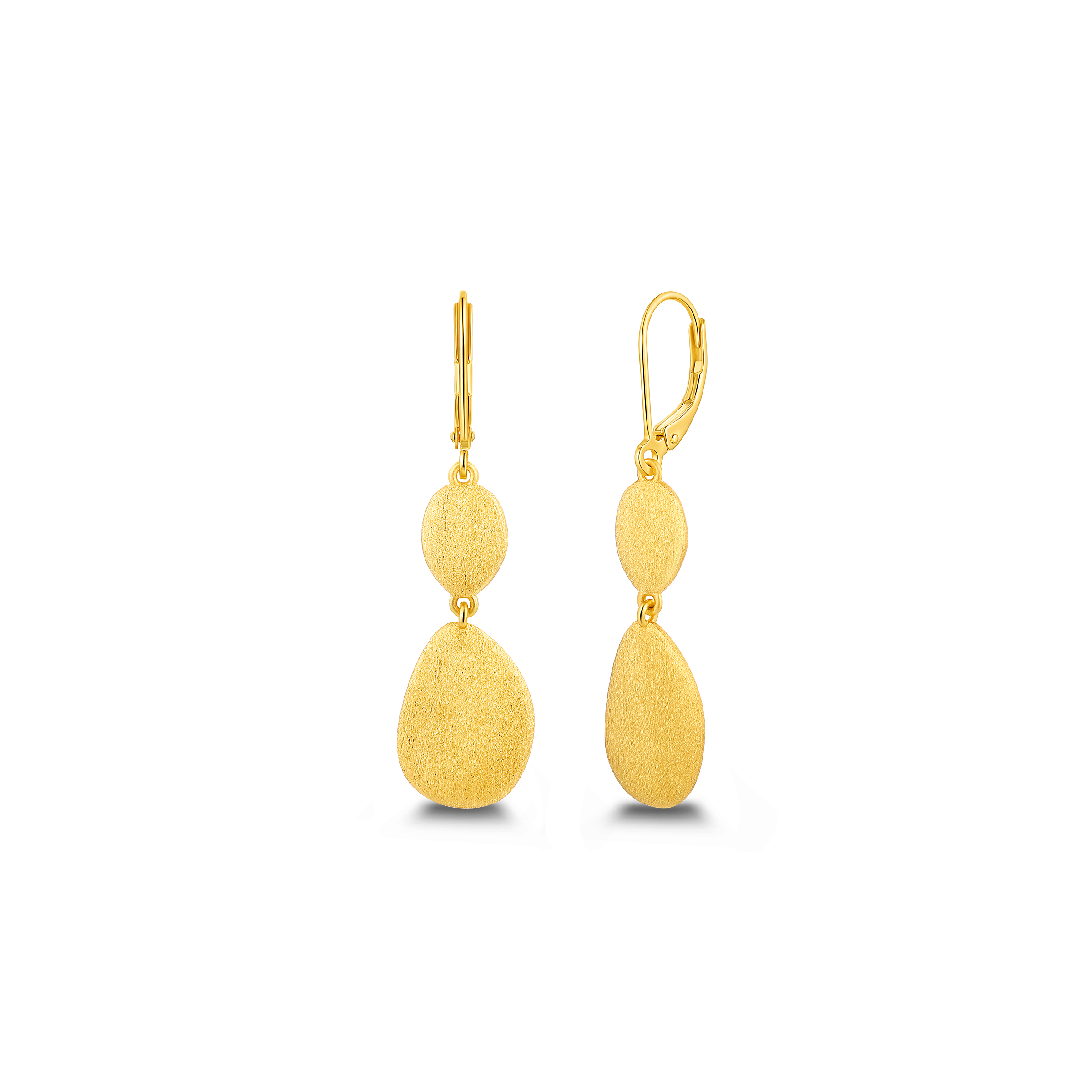 Boucles d'oreilles en argent sterling 925 pour femme – Flux organique