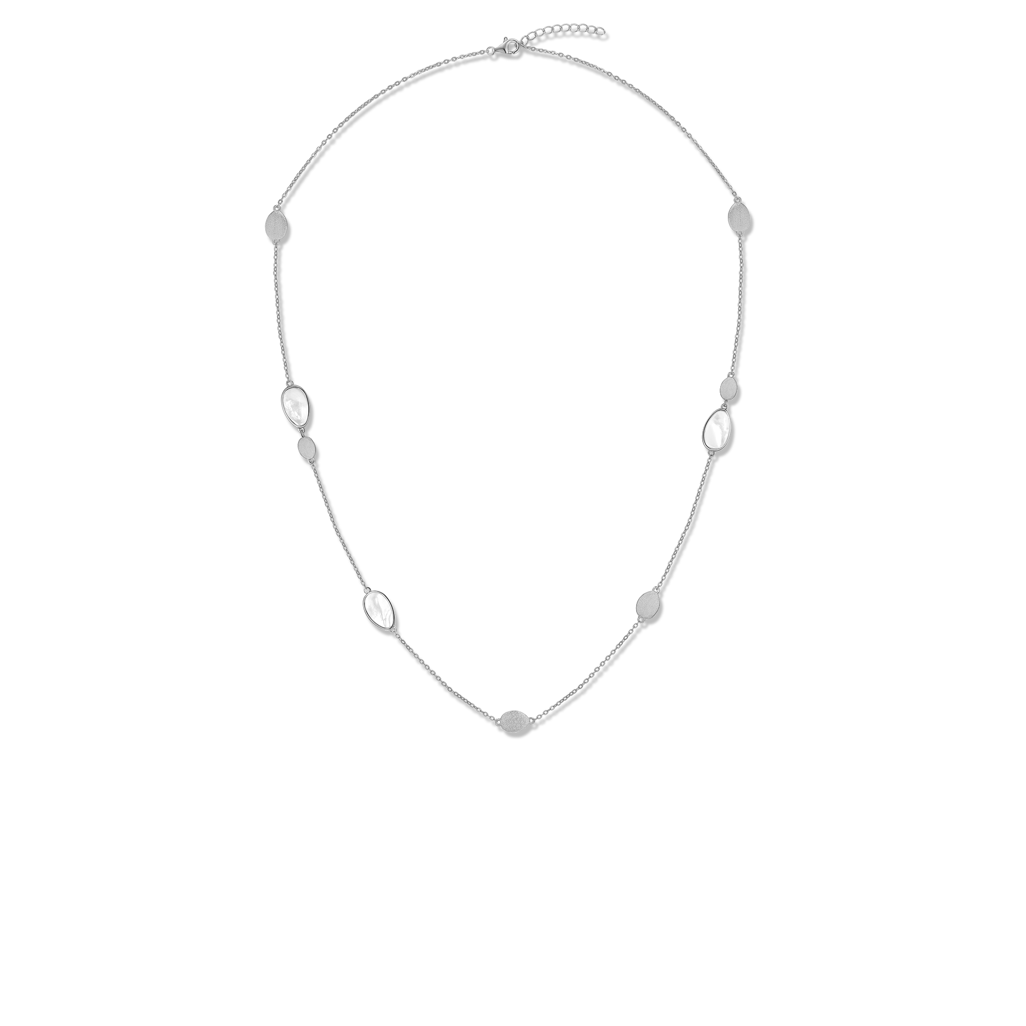 Collier en argent sterling 925 pour femme – Flux organique
