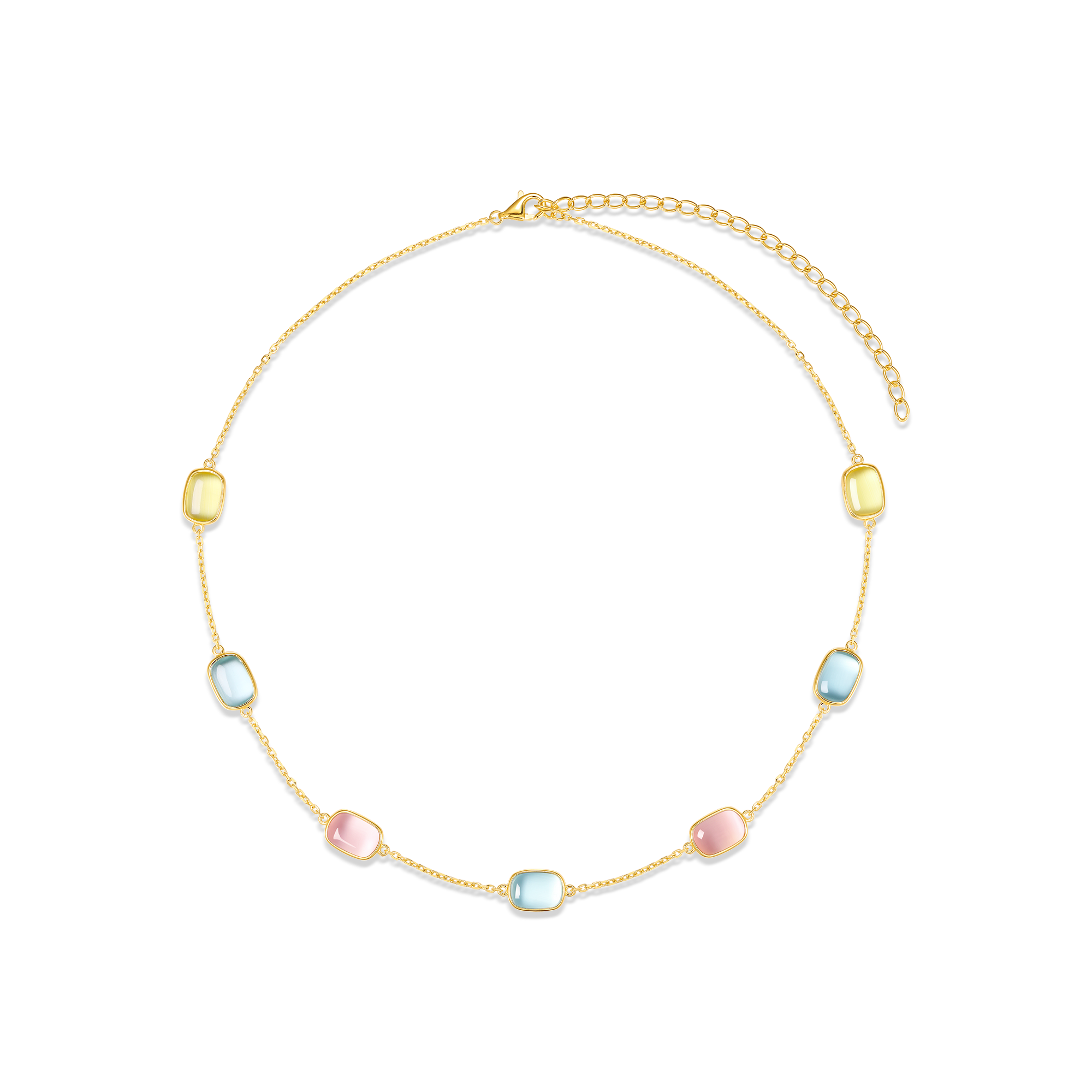 Collier en argent sterling 925 pour femme – Essence blush petite