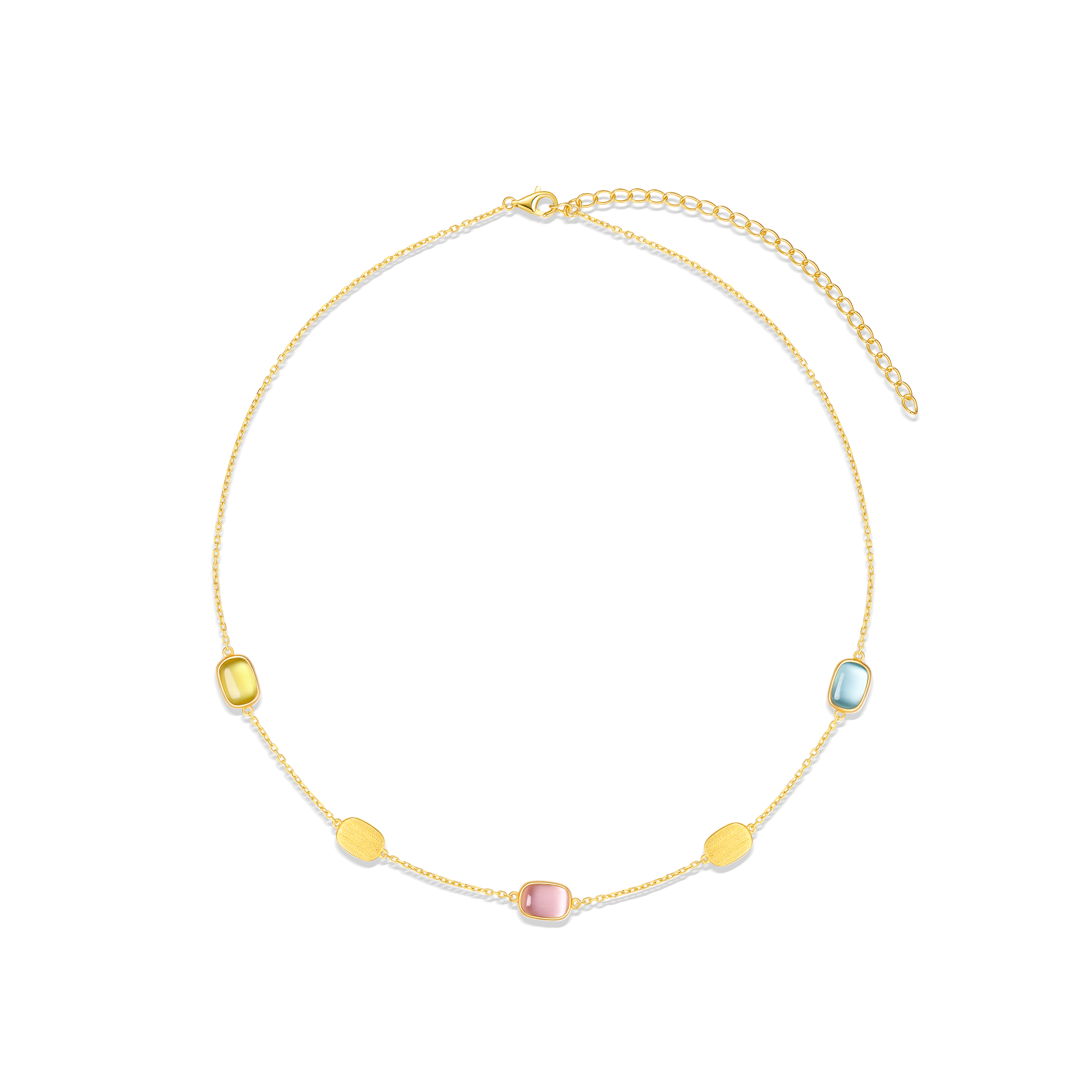 Collier en argent sterling 925 pour femme – Essence blush petite