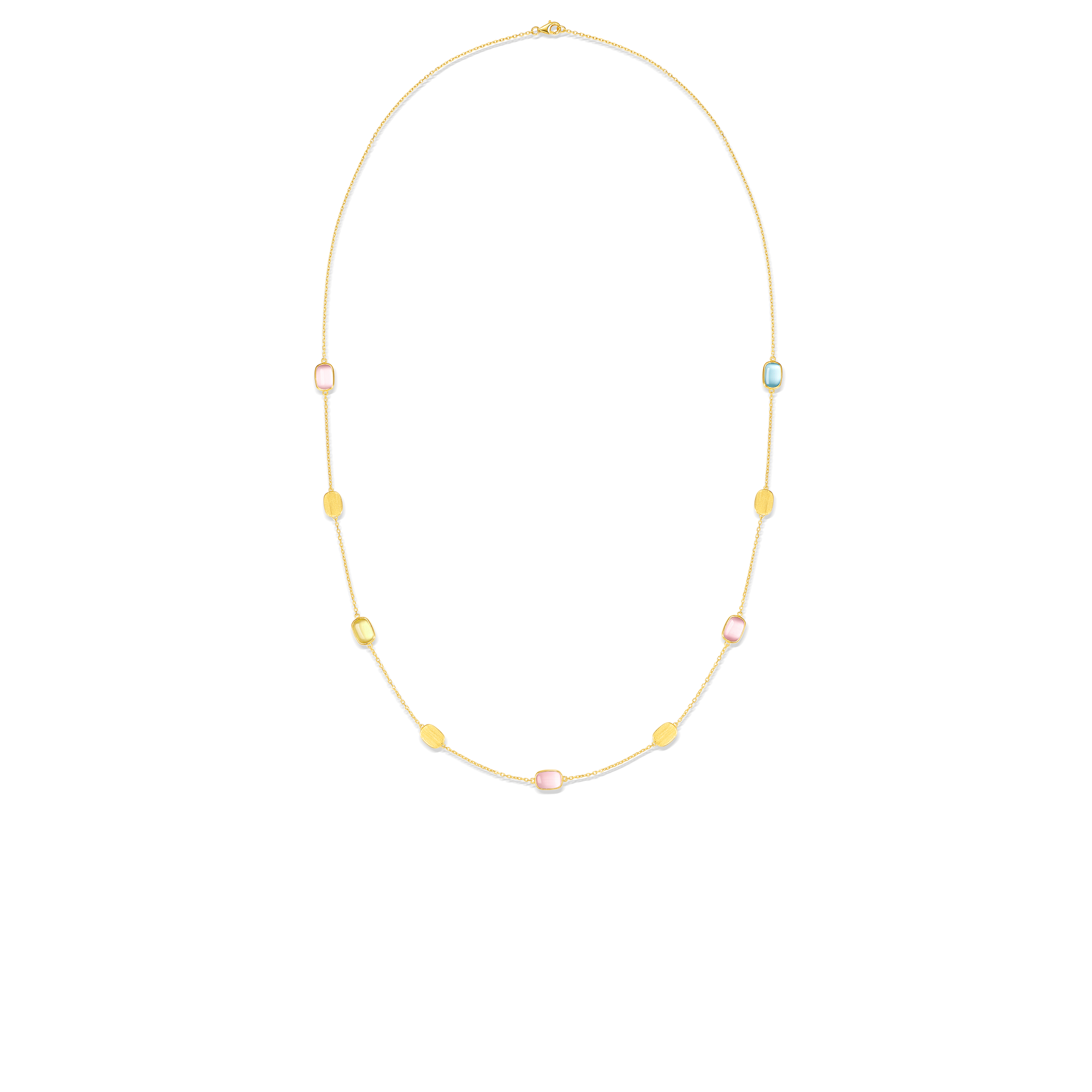 Collier long en argent sterling 925 pour femme – Blush Essence Petite