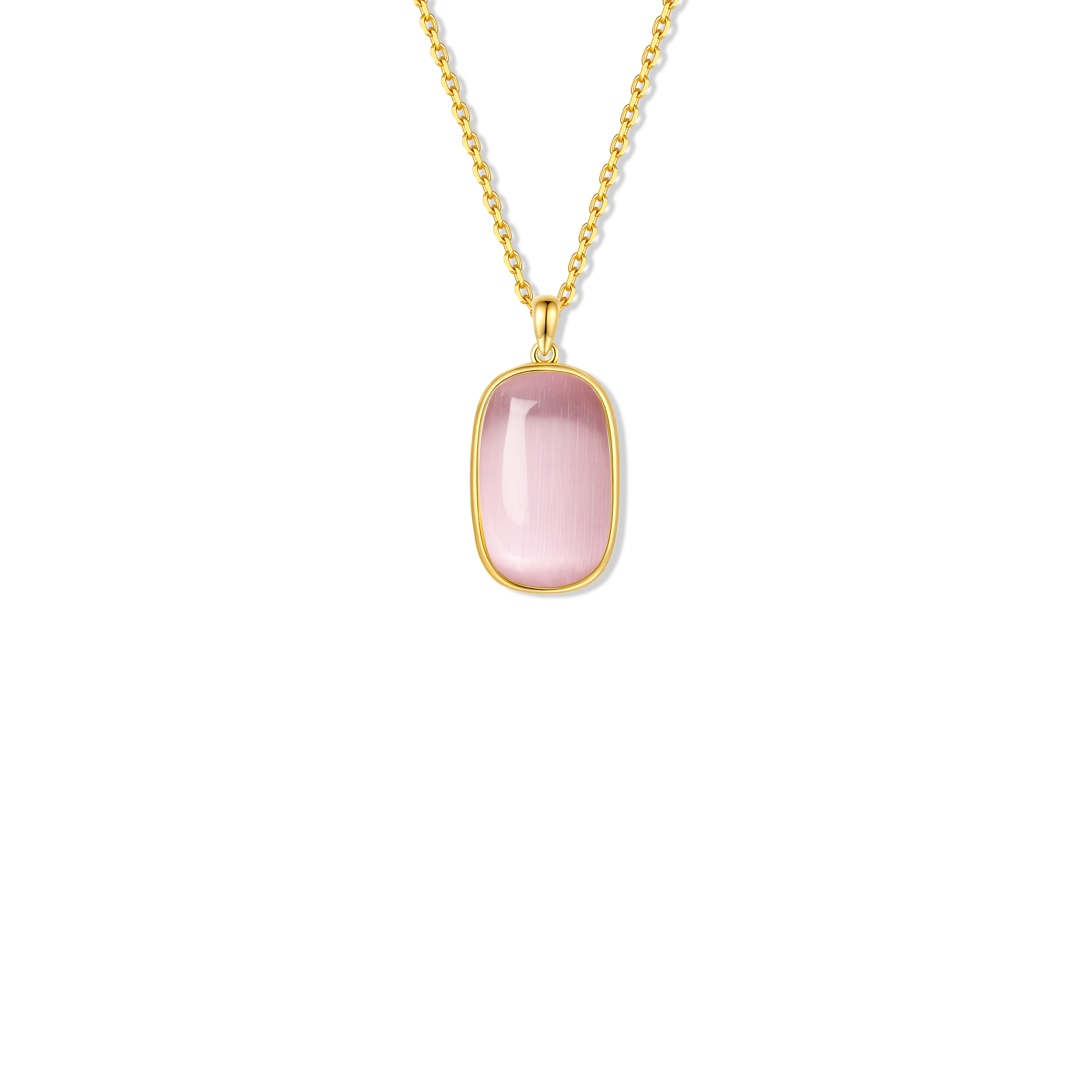 Collier en argent sterling 925 pour femme – Blush Essence Statement