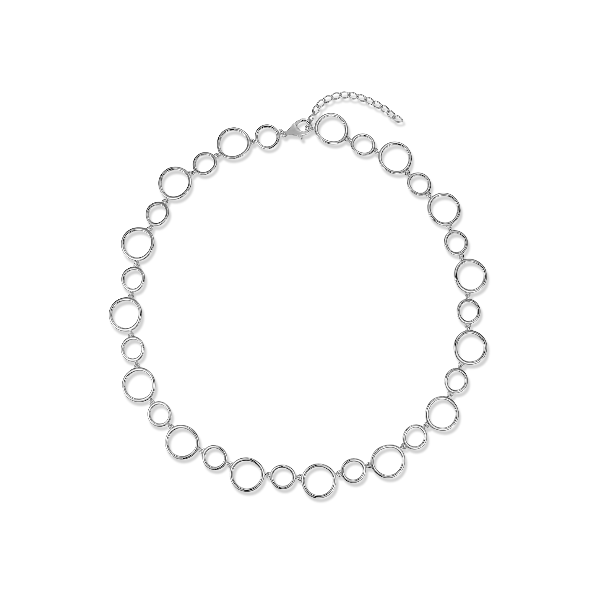Collier en argent sterling 925 pour femmes – Cercle Harmonie