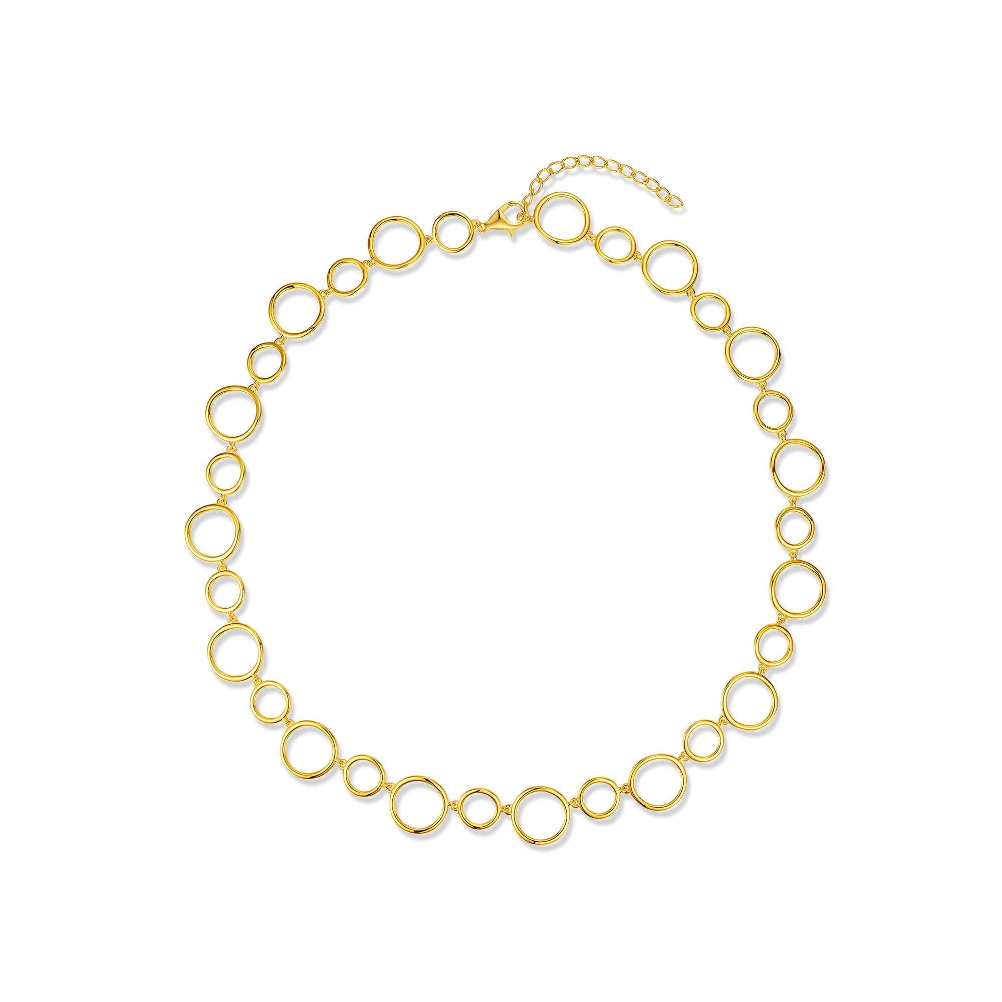 Collier en argent sterling 925 pour femmes – Cercle Harmonie