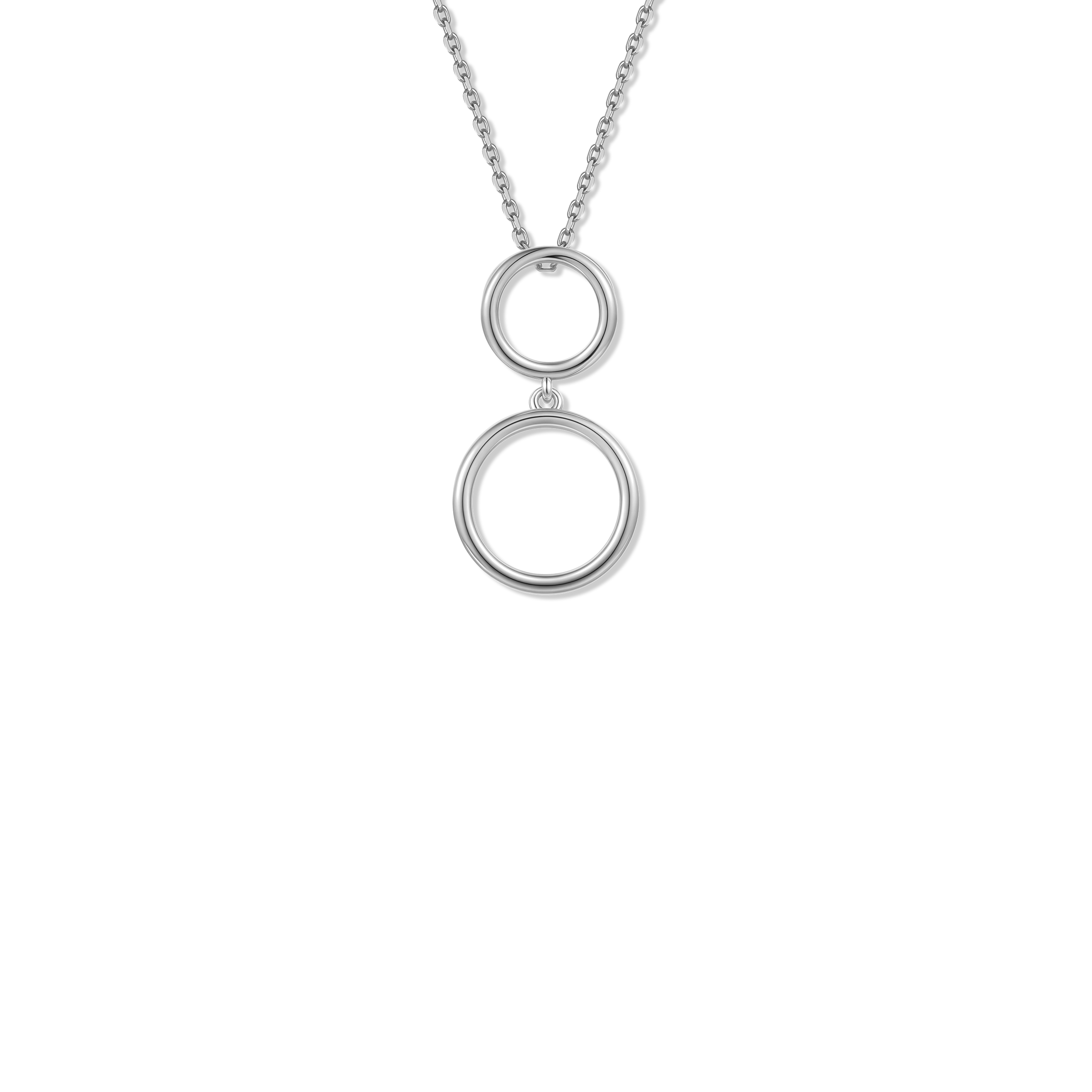 Collier en argent sterling 925 pour femmes – Cercle Harmonie
