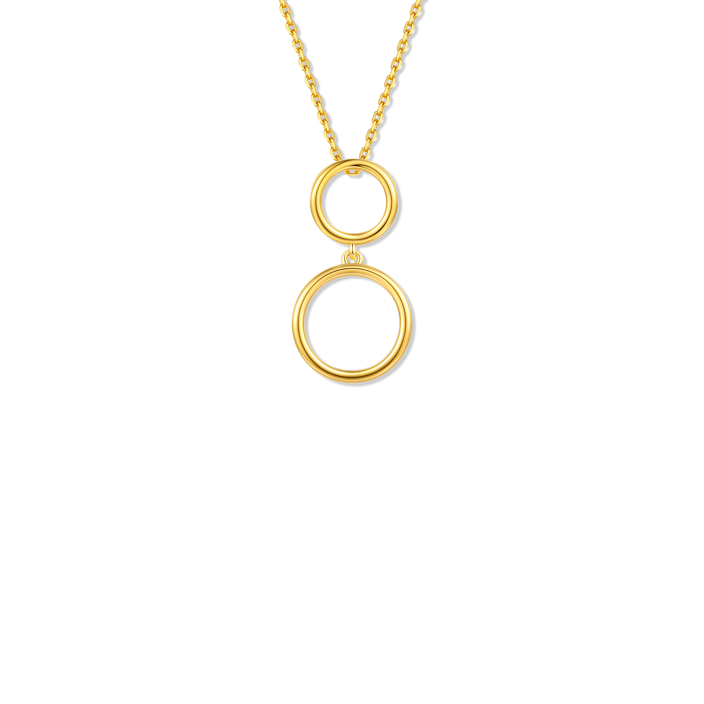 Collier en argent sterling 925 pour femmes – Cercle Harmonie
