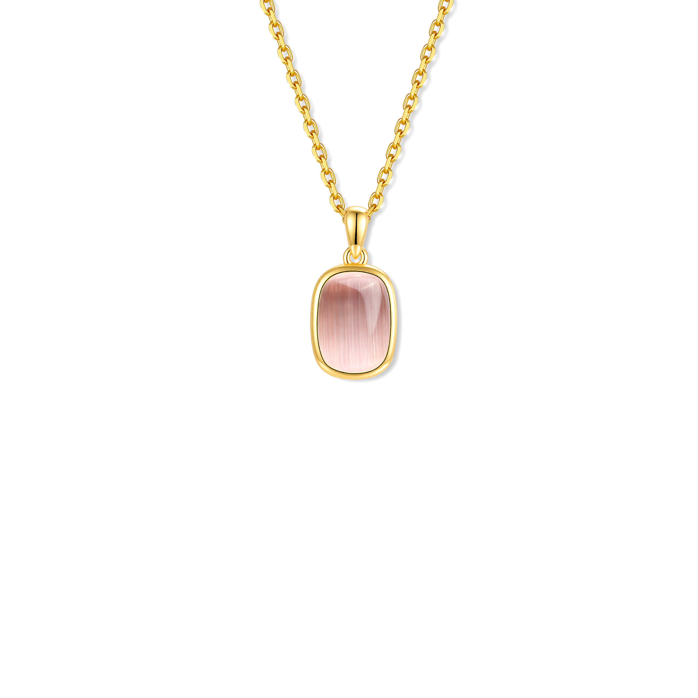 Collier en argent sterling 925 pour femme – Essence blush petite